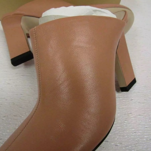 Wandler | Casta Block Heel Mules Sepia Tan Size 6.5 NEW - Picture 10 of 14